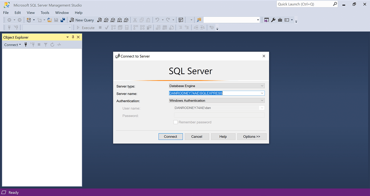 SQL Server Management Studio (SSMS)