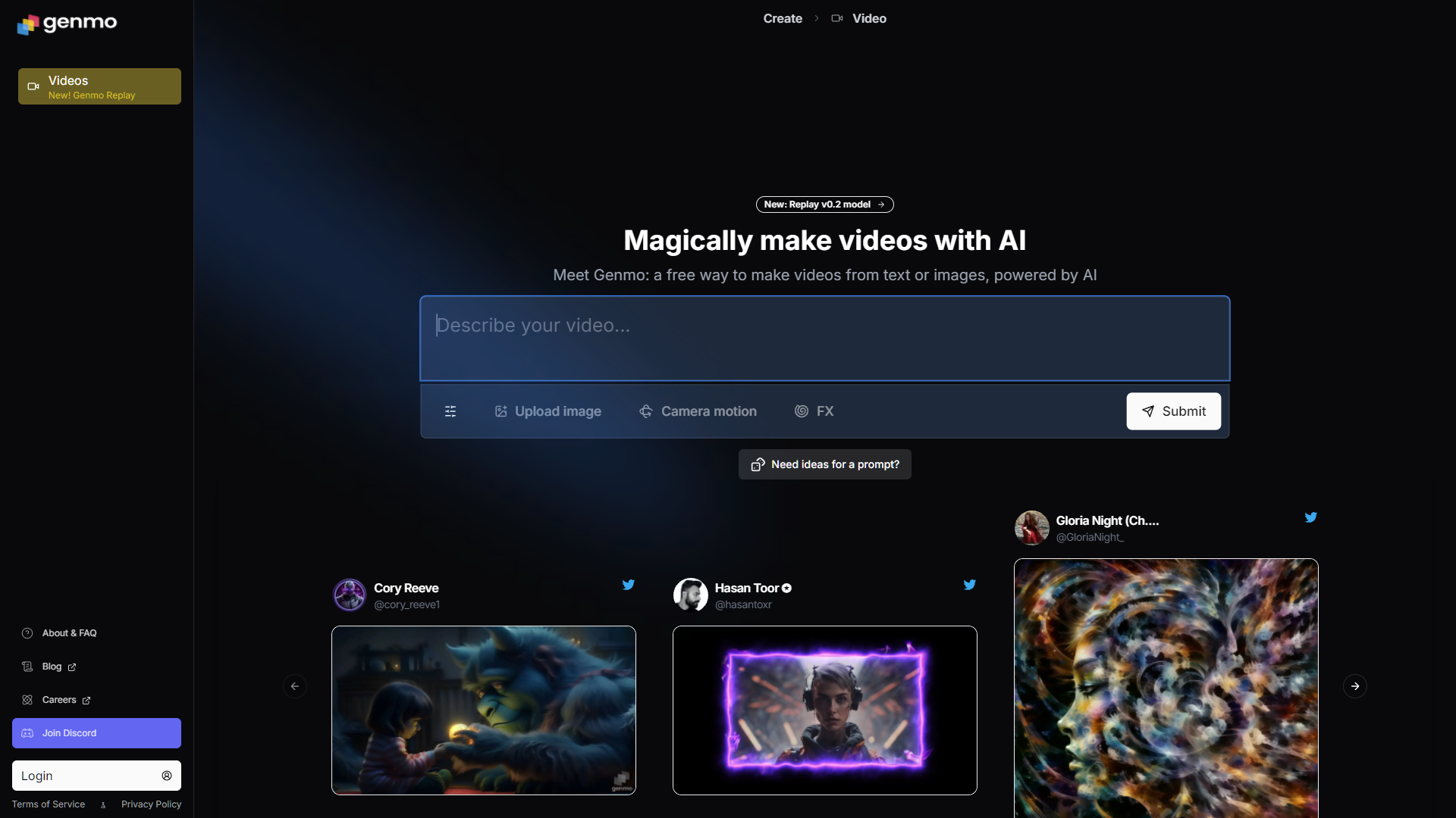 Genmo AI - Ai Animation tool