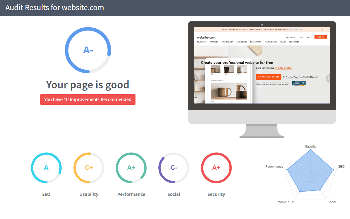 SEOptimer tool